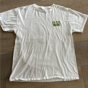 Vans White and Green T-Shirt, Size Large, PLEASE READ FULL DESCRIPTION